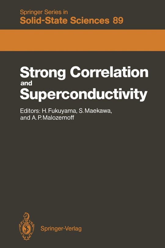 Couverture_Strong Correlation and Superconductivity