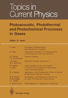 Couverture_Photoacoustic, Photothermal and Photochemical Processes in Gases