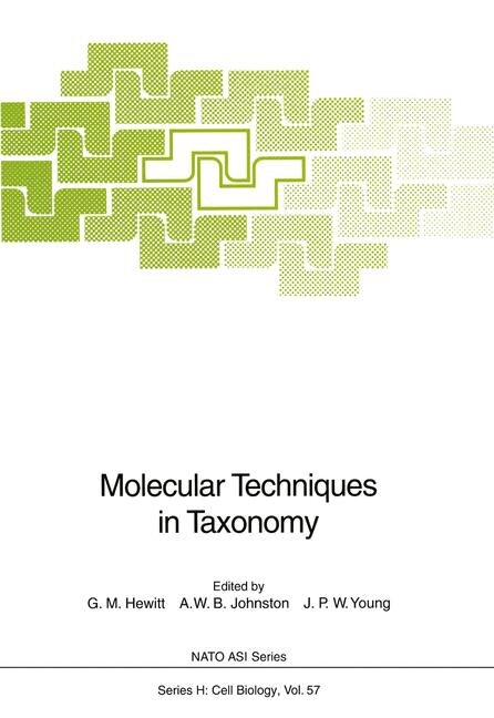 Couverture_Molecular Techniques in Taxonomy