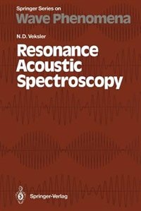 Couverture_Resonance Acoustic Spectroscopy