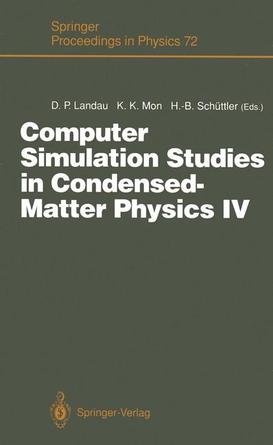 Couverture_Computer Simulation Studies in Condensed-Matter Physics IV