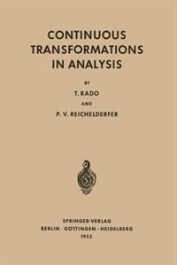 Couverture_Continuous Transformations in Analysis