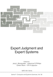 Couverture_Expert Judgment and Expert Systems