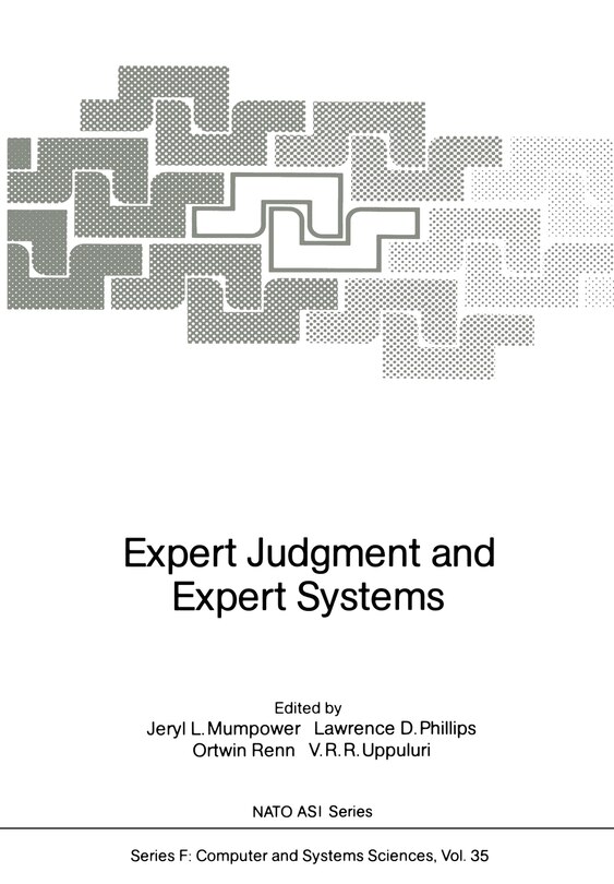 Couverture_Expert Judgment and Expert Systems
