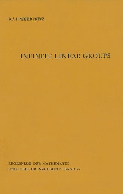 Front cover_Infinite Linear Groups
