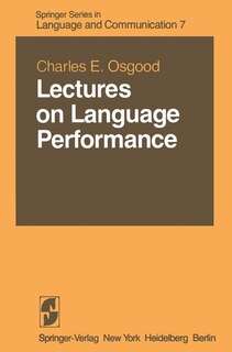 Front cover_Lectures on Language Performance