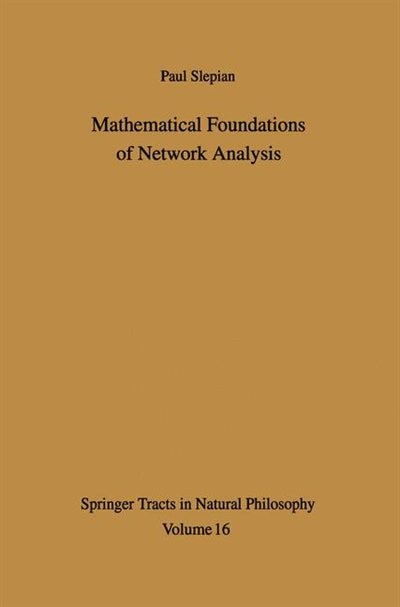 Front cover_Mathematical Foundations of Network Analysis