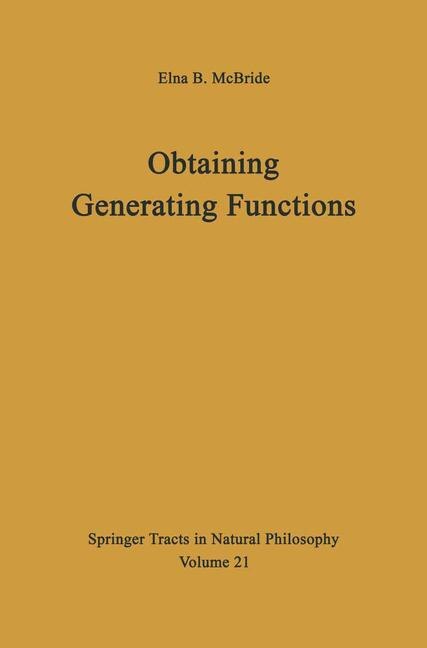 Front cover_Obtaining Generating Functions