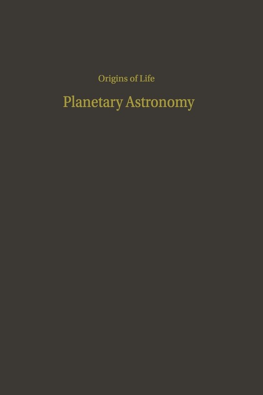 Couverture_Proceedings of the Third Conference on Origins of Life