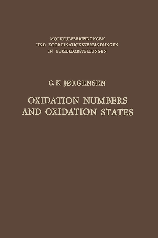 Couverture_Oxidation Numbers and Oxidation States