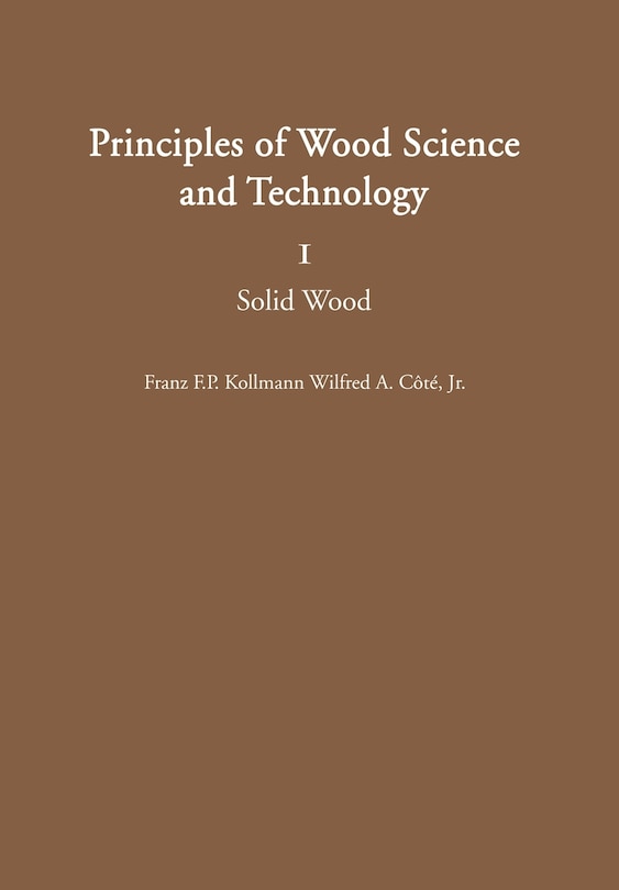 Front cover_Principles of Wood Science and Technology