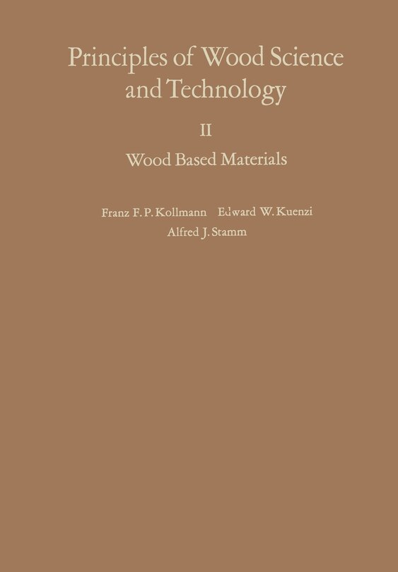 Front cover_Principles of Wood Science and Technology