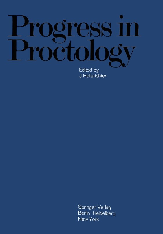 Couverture_Progress in Proctology