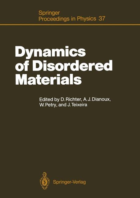 Front cover_Dynamics of Disordered Materials