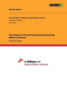 Couverture_The Theory of Social Functional Systems by Niklas Luhmann