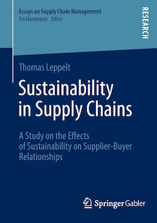 Front cover_Sustainability in Supply Chains