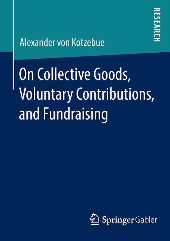 Couverture_On Collective Goods, Voluntary Contributions, and Fundraising
