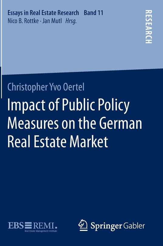 Front cover_Impact of Public Policy Measures on the German Real Estate Market
