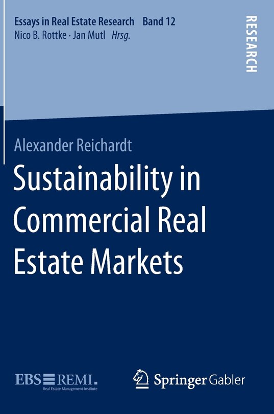 Front cover_Sustainability In Commercial Real Estate Markets