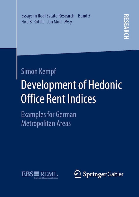 Front cover_Development Of Hedonic Ofi Ce Rent Indices
