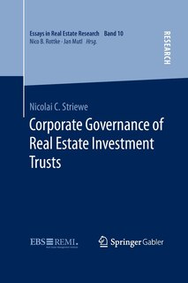 Couverture_Corporate Governance Of Real Estate Investment Trusts