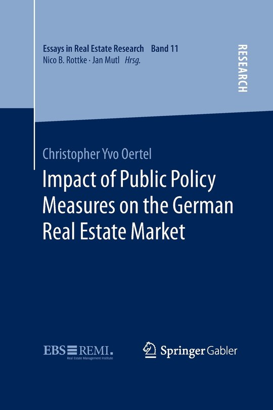 Front cover_Impact Of Public Policy Measures On The German Real Estate Market
