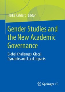 Front cover_Gender Studies And The New Academic Governance