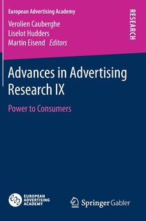 Front cover_Advances In Advertising Research Ix