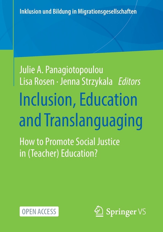 Front cover_Inclusion, Education And Translanguaging