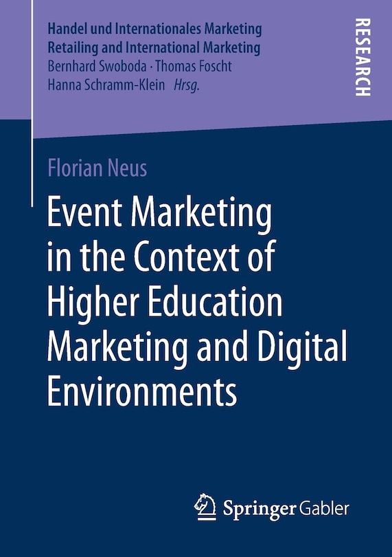 Front cover_Event Marketing In The Context Of Higher Education Marketing And Digital Environments