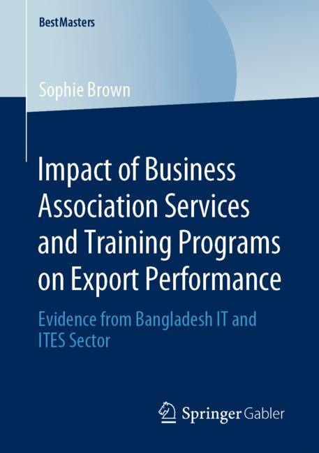 Front cover_Impact Of Business Association Services And Training Programs On Export Performance