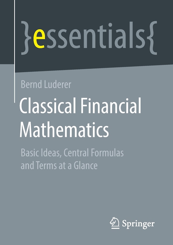 Front cover_Classical Financial Mathematics