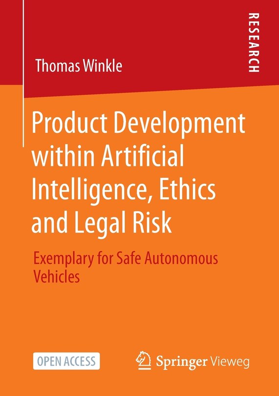 Couverture_Product Development Within Artificial Intelligence, Ethics And Legal Risk