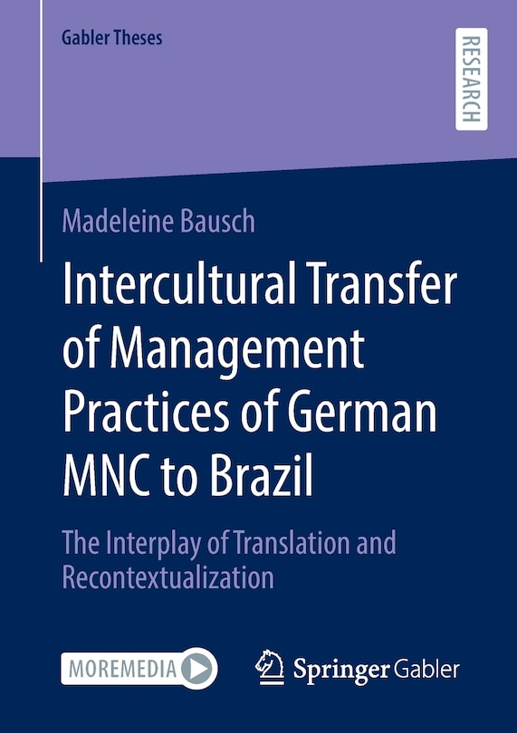Front cover_Intercultural Transfer of Management Practices of German MNC to Brazil