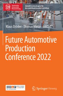 Front cover_Future Automotive Production Conference 2022