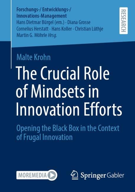 Front cover_The Crucial Role of Mindsets in Innovation Efforts