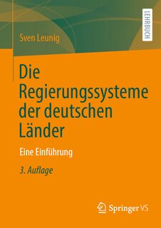 Front cover_Die Regierungssysteme Der Deutschen Länder
