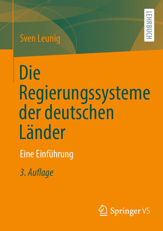 Front cover_Die Regierungssysteme Der Deutschen Länder