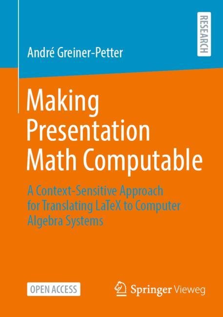 Front cover_Making Presentation Math Computable