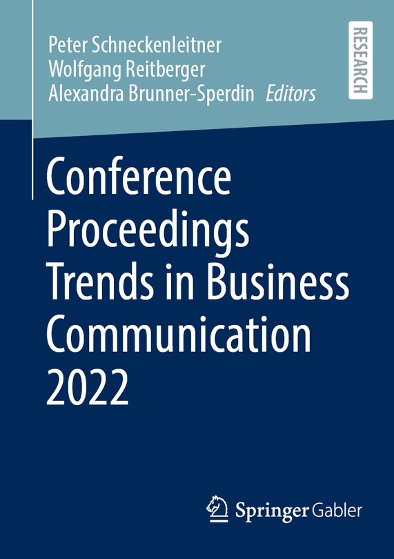 Front cover_Conference Proceedings Trends in Business Communication 2022