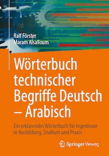 Couverture_Wörterbuch Technischer Begriffe Deutsch - Arabisch