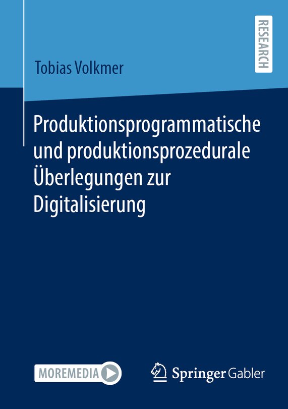 Couverture_Produktionsprogrammatische Und Produktionsprozedurale Überlegungen Zur Digitalisierung