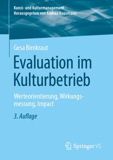Front cover_Evaluation Im Kulturbetrieb