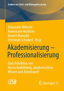 Front cover_Akademisierung - Professionalisierung