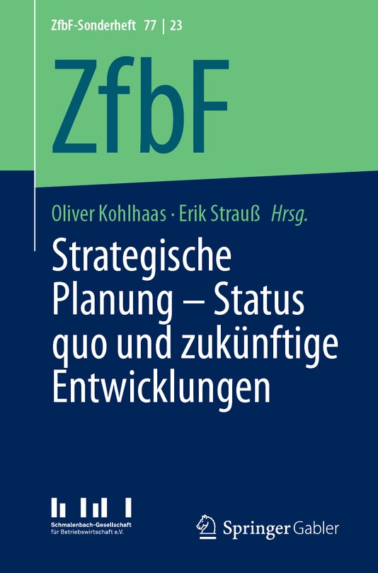 Couverture_Strategische Planung - Status Quo Und Zukünftige Entwicklungen