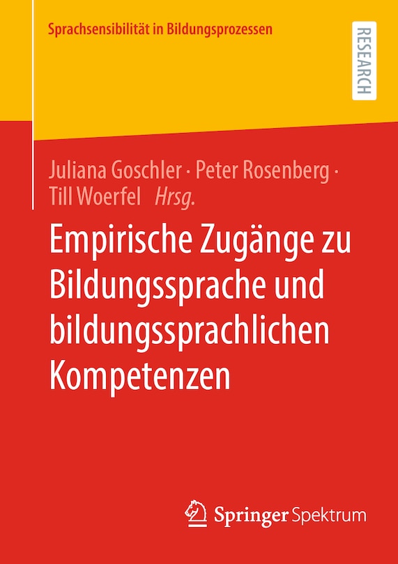Front cover_Empirische Zugänge Zu Bildungssprache Und Bildungssprachlichen Kompetenzen