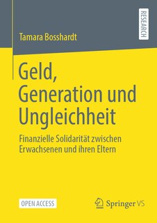 Front cover_Geld, Generation Und Ungleichheit