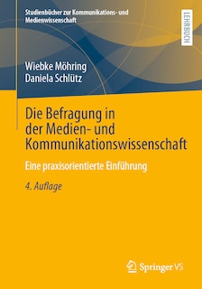 Front cover_Die Befragung in Der Medien- Und Kommunikationswissenschaft