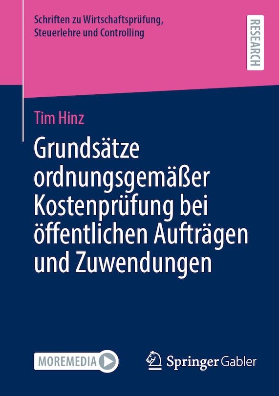 Front cover_Grundsätze Ordnungsgemäßer Kostenprüfung Bei Öffentlichen Aufträgen Und Zuwendungen