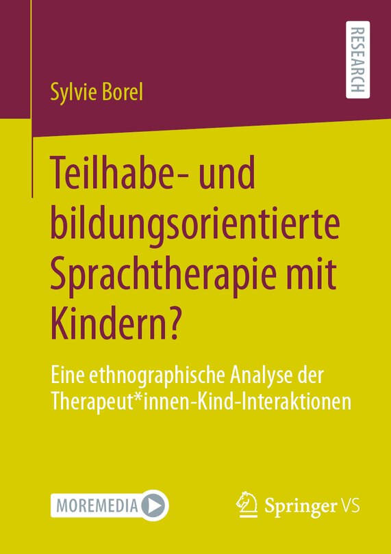 Front cover_Teilhabe- Und Bildungsorientierte Sprachtherapie Mit Kindern?